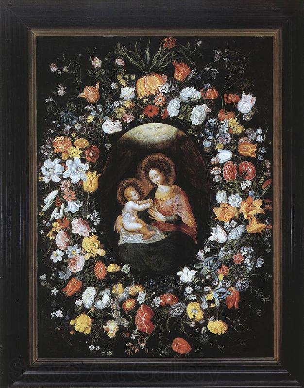 BRUEGHEL, Ambrosius Holy Virgin and Child Germany oil painting art